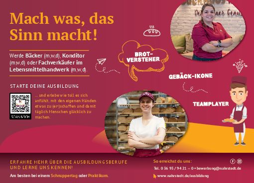Stellenanzeige Fachverkäufer (m/w/d) im Lebensmittelhandwerk bei Backhaus Nahrstedt Premium GmbH
