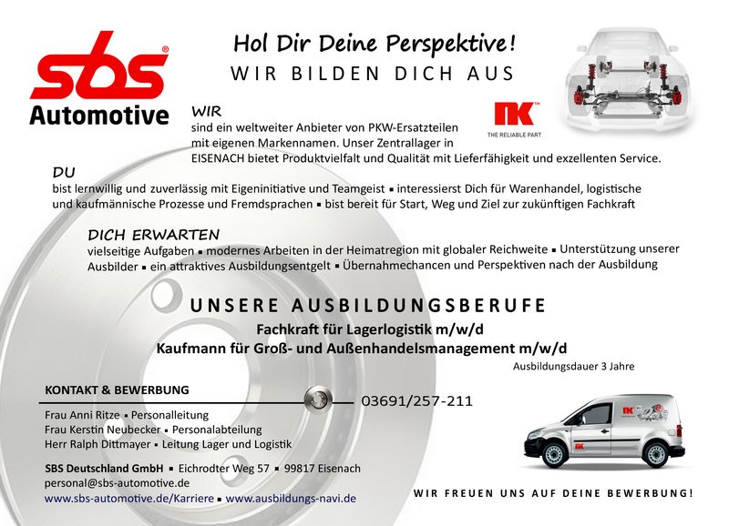 Stellenanzeige Fachkraft (m/w/d) für Lagerlogistik bei BORG Automotive GmbH