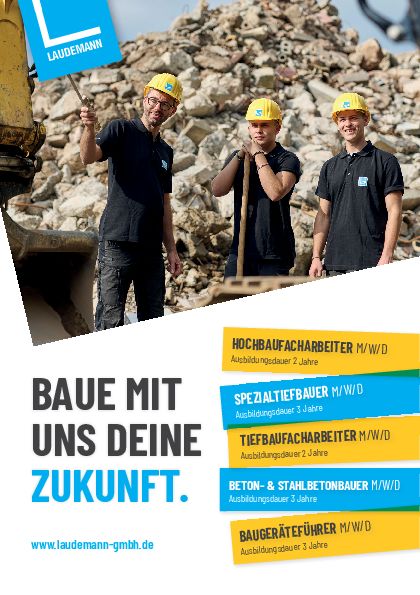 Stellenanzeige Tiefbaufacharbeiter (m/w/d) bei Laudemann GmbH
