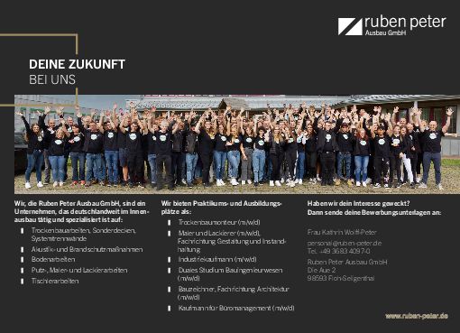 Stellenanzeige Bauzeichner (m/w/d) bei Ruben Peter Ausbau GmbH