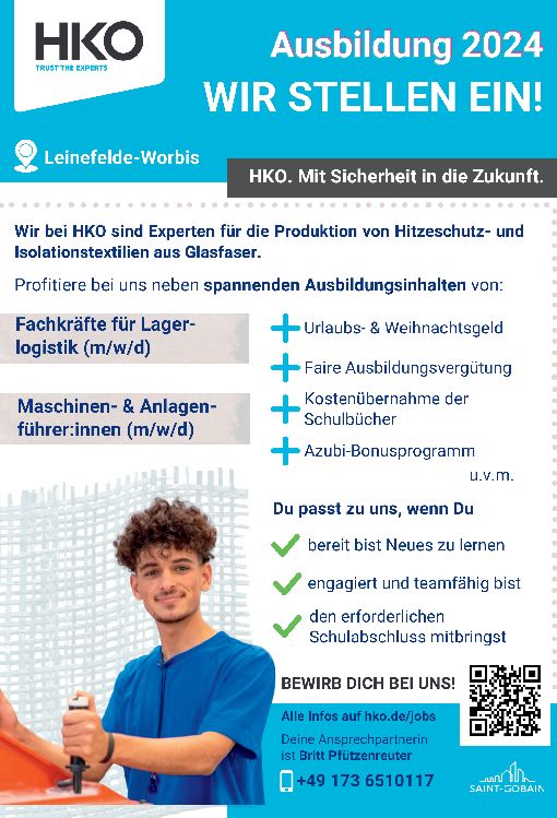 Stellenanzeige Fachkraft (m/w/d) für Lagerlogistik bei Beuhko Fasertechnik GmbH
