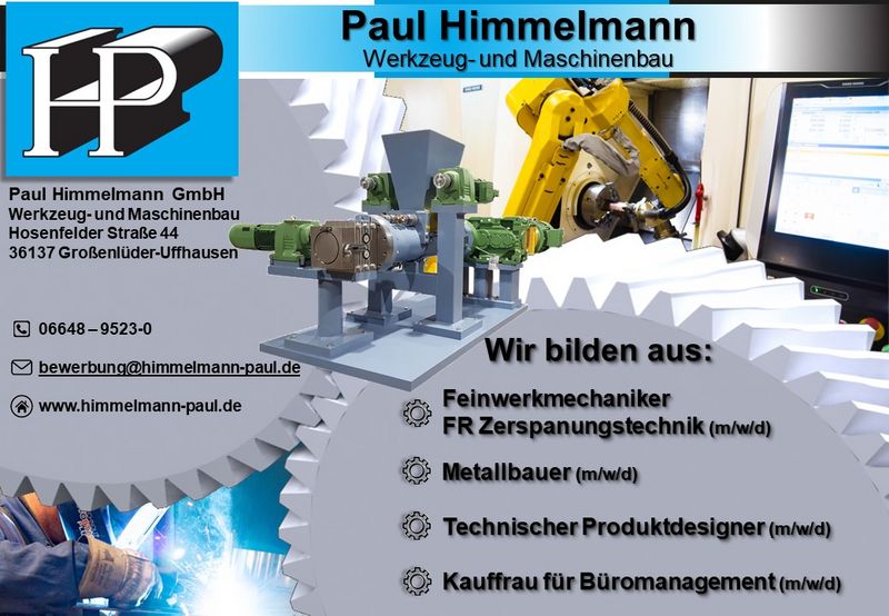 Stellenanzeige Technischer Produktdesigner (m/w/d) bei Paul Himmelmann GmbH  Werkzeug- und Maschinenbau