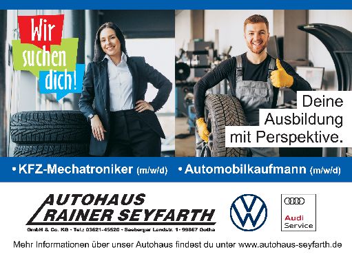 Stellenanzeige Kraftfahrzeugmechatroniker Pkw (m/w/d) bei Autohaus Rainer Seyfarth GmbH & Co. KG