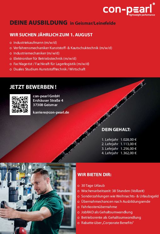 Stellenanzeige Industriemechaniker (m/w/d) bei con-pearl GmbH