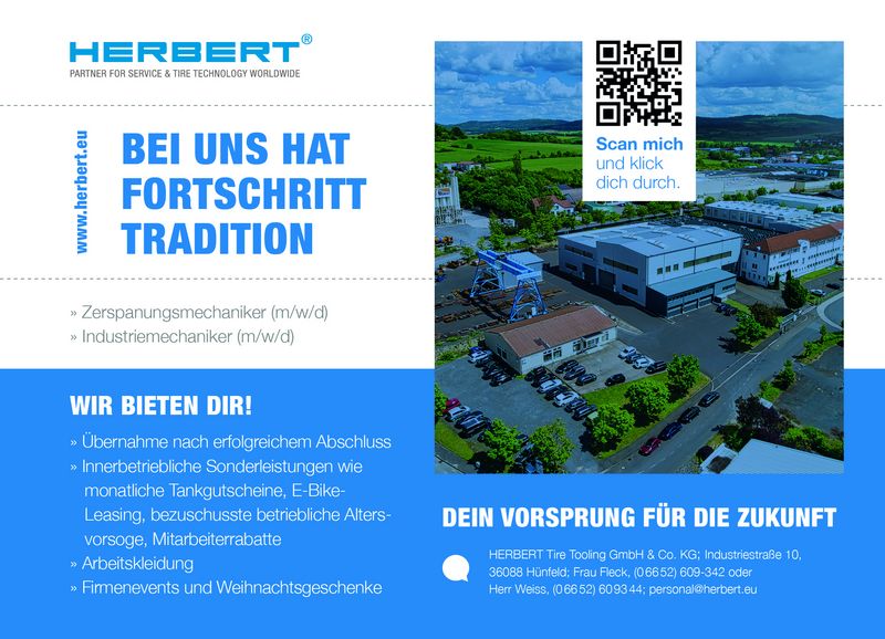 Stellenanzeige Fachinformatiker (m/w/d) bei HERBERT Tire Tooling GmbH & Co. KG