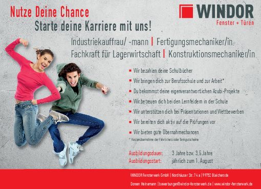 Stellenanzeige Industriekaufmann (m/w/d) bei Windor Fensterwerk GmbH