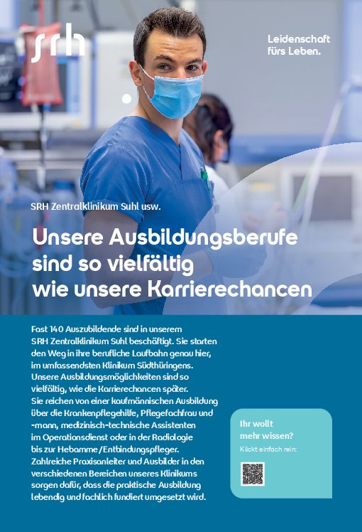 Stellenanzeige Medizinischer Technologe (m/w/d) Radiologie (MT-R) bei SRH Zentralklinikum Suhl GmbH