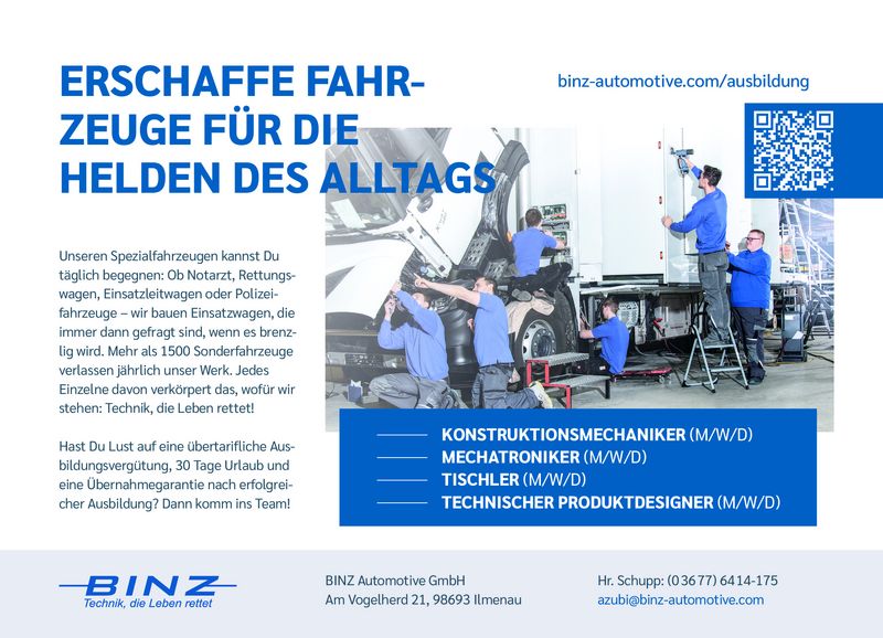 Stellenanzeige Mechatroniker (m/w/d) bei BINZ Automotive GmbH
