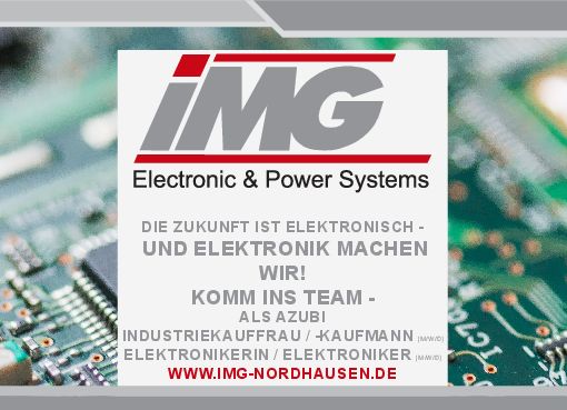 Stellenanzeige Elektroniker (m/w/d) für Geräte und Systeme bei IMG Electronic & Power Systems GmbH
