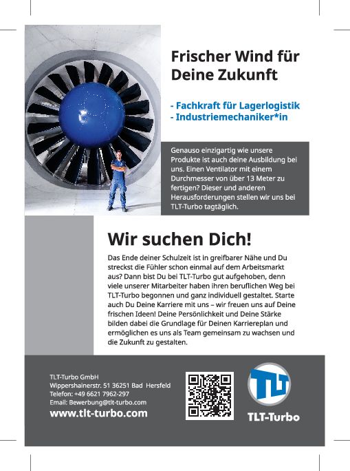 Stellenanzeige Industriemechaniker (m/w/d) bei TLT Turbo GmbH
