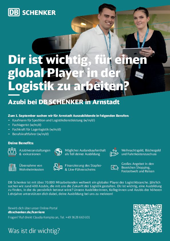 Stellenanzeige Kaufmann (m/w/d) für Spedition- und Logistikdienstleistung bei Schenker - Deutschland AG