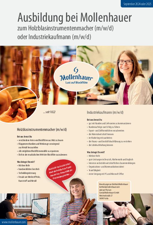 Stellenanzeige Industriekaufmann (m/w/d) bei Conrad Mollenhauer GmbH