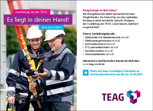 Stellenanzeige Elektroniker (m/w/d) für Betriebstechnik  bei TEAG Thüringer Energie AG