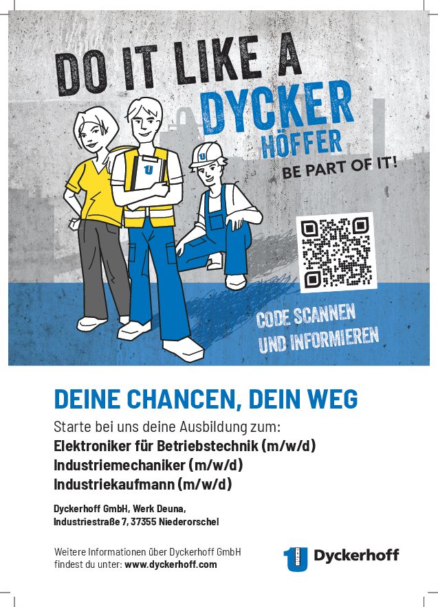 Stellenanzeige Industriemechaniker (m/w/d) bei Dyckerhoff GmbH, Werk Deuna