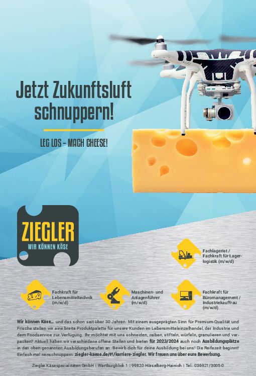 Stellenanzeige Maschinen- und Anlagenführer (m/w/d) bei Ziegler-Käsespezialitäten GmbH